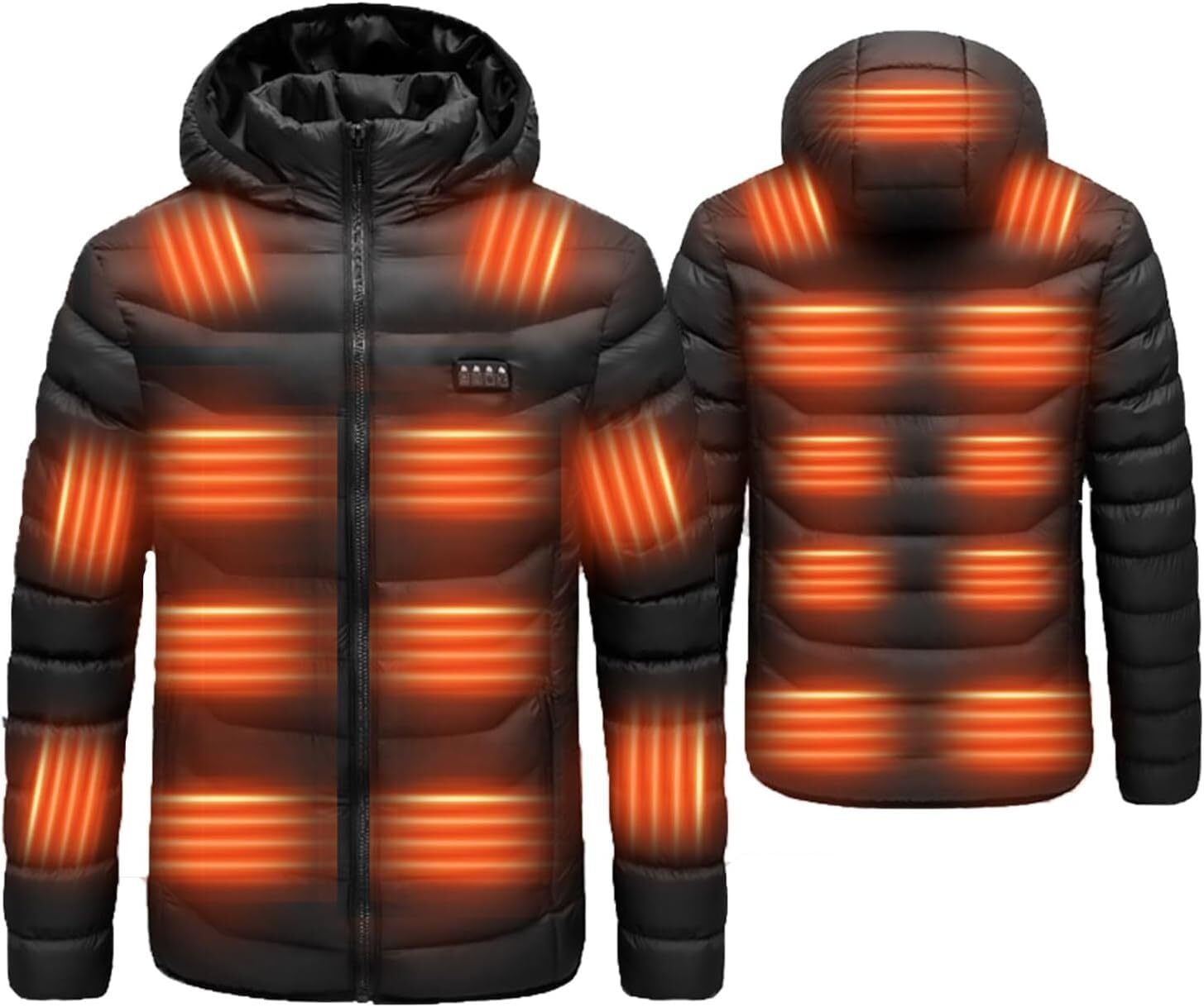 Chaqueta térmica unisex con calefacción instantánea de 23 zonas de calor talla M con capucha