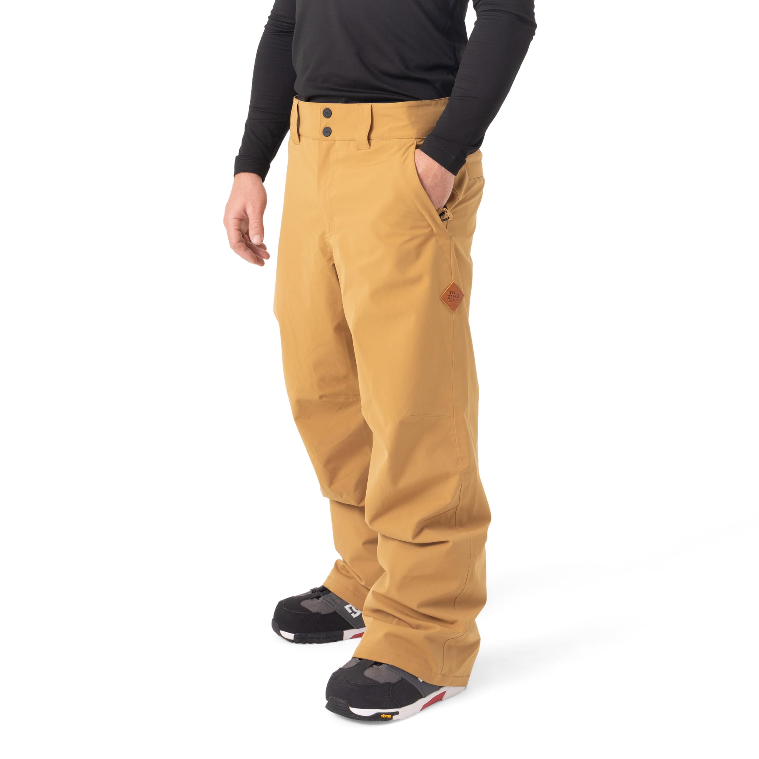 Dakine mens Staple Snow Pant – 10k Waterproof 2-layer Shell, Pfas-free, Critically Taped Seams, Relaxed Fit, Fully Lined Small Bronze