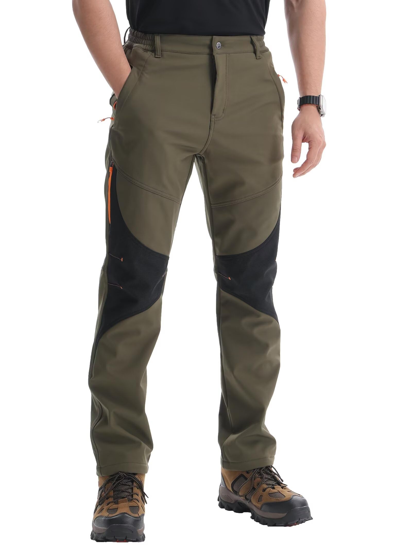 Pantaloni Trekking Uomo Softshell Invernali