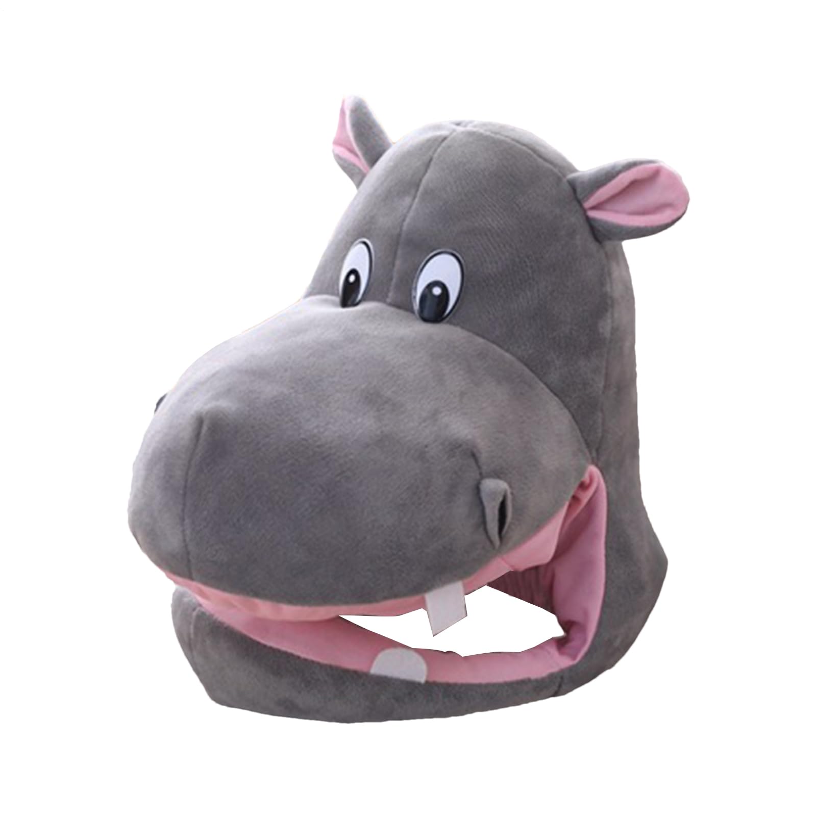 Cartoon Hippo Hat - Cute Adjustable Animal Costume Hat, Funny Cosplay Photo Props | Hippo Hats | Costume Accessory For Halloween, Christmas And Animal Theme Parties