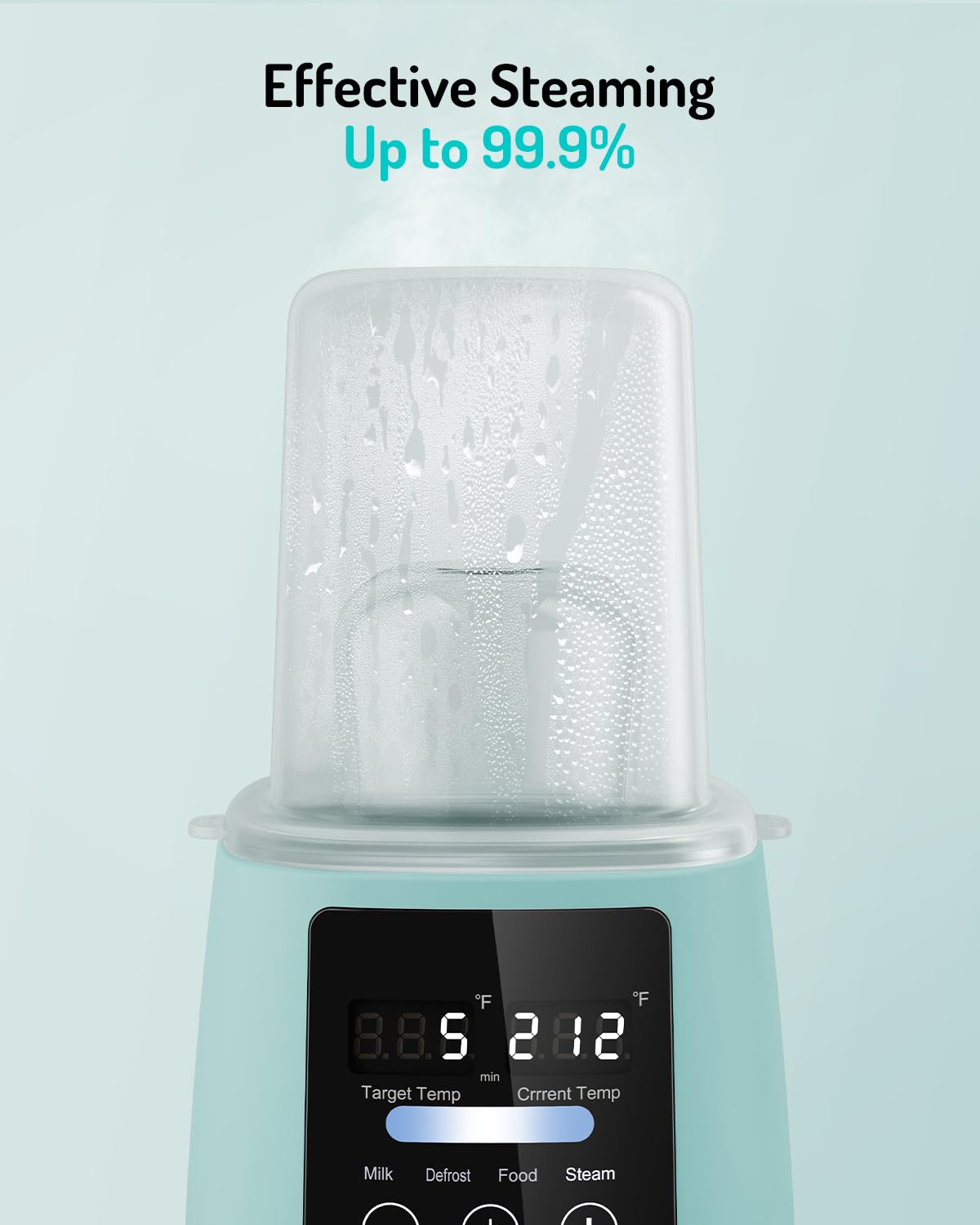 Bottle Warmer, prekull Fast Baby Bottle Warmer for Breastmilk, Formula with Accurate Temp Control, 48H Thermostat Baby Milk Warmer with Thaw, Night Light, Bottle Warmers for All Bottles (Green)