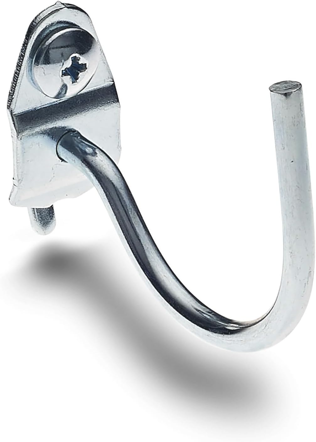 Triton Products 75200 DuraHook 2-1/4" Curved 2" Steel Pegboard Hook for Pegboard, 10 Count