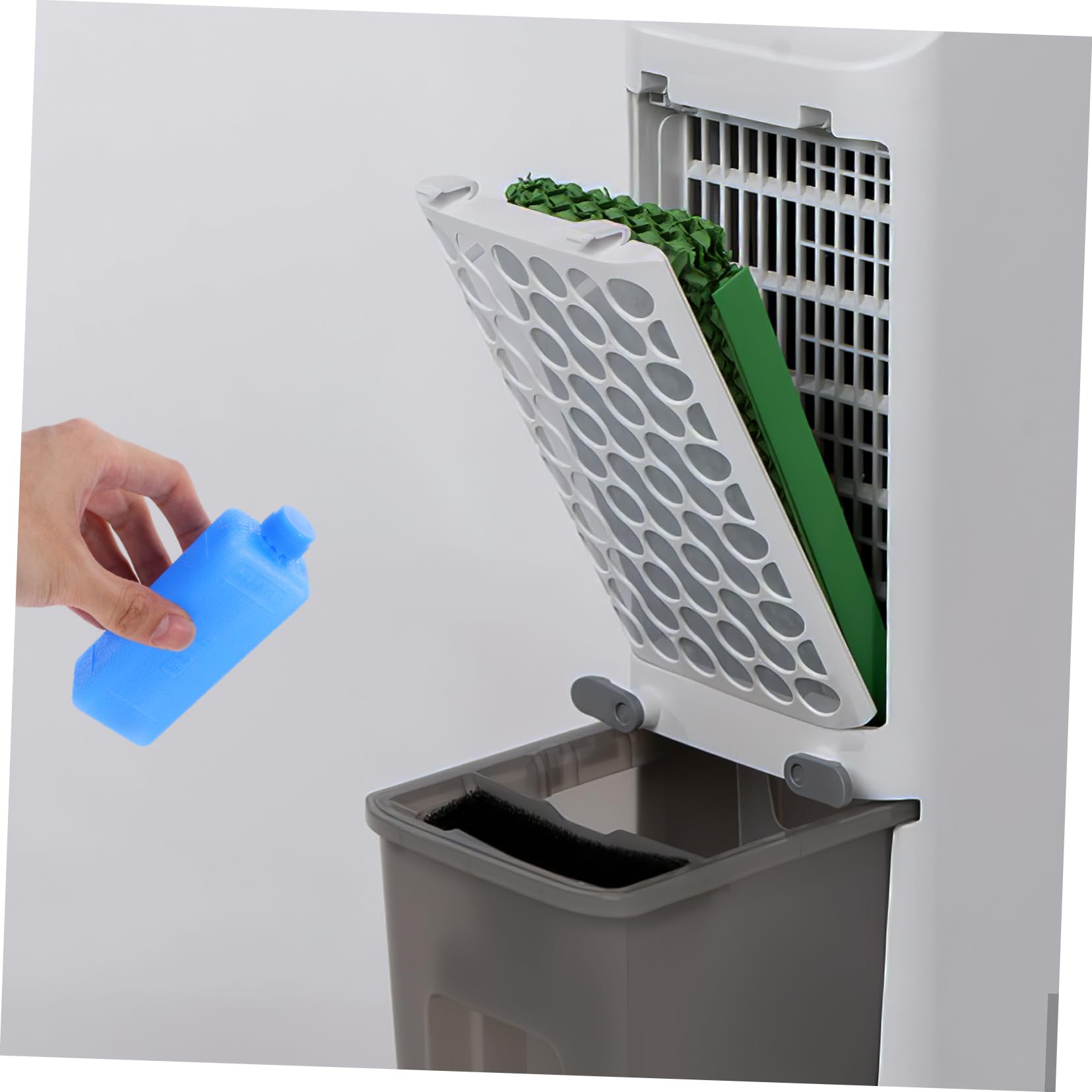 VANZACK 4pcs Ice Packs for Cooler Reusable Ice Blocks Portable Air Conditioner Freezer Blocks