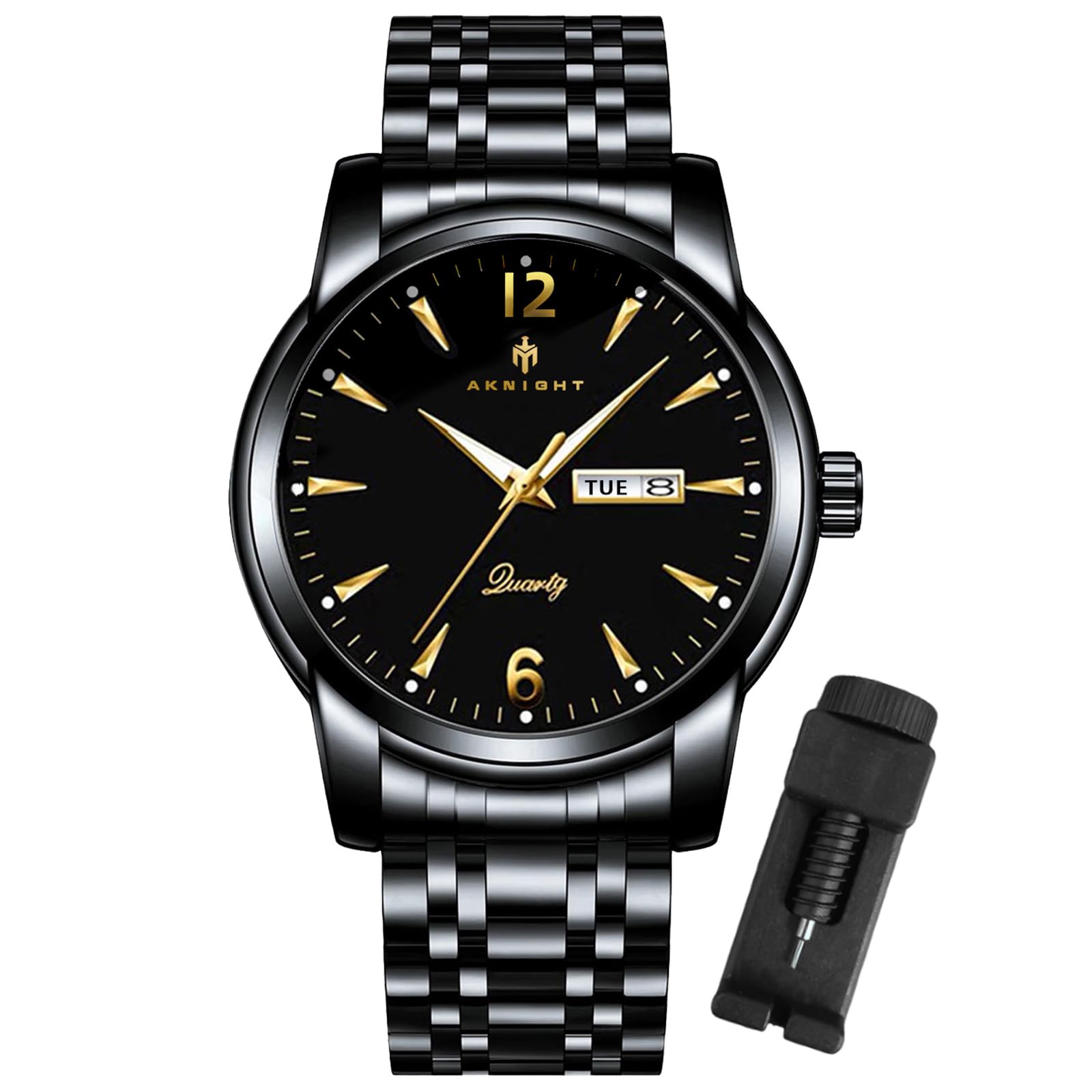 BENYAR Mens Watches Chronograph Analog Quartz Watch Stainless Steel Wristwatch Stylish Business Sports Waterproof Elegant Gift Watch for Men Leather Strap (B0BD97PGVM) Amazon Price History, Amazon Price Tracker
