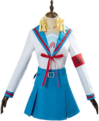 Miniatura 1 de Weixu Anime Suzumiya Haruhi No Yuuutsu Cosplay Suzumiya Haruhi Disfraz Jk Uniforme Superior Falda Traje de Halloween Carnaval