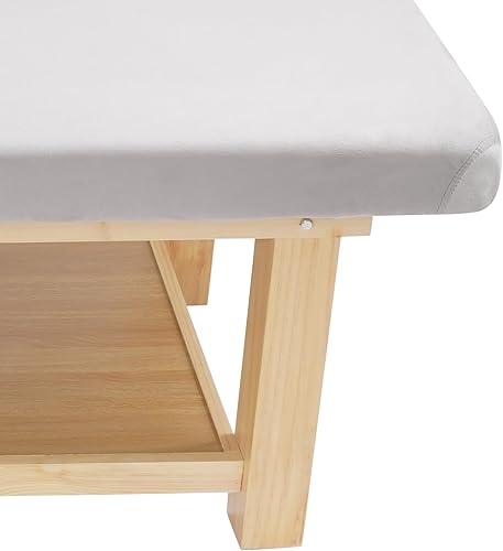 Miniatura 8 de Cama de masaje ancha, camas faciales de spa, ajuste de respaldo de 0 a 45 , cama de tratamiento físico para belleza, peluquería, tratamiento