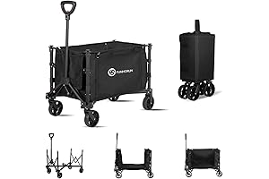 Dog Wagons for Large Senior Dogs - Upgraded Heavy-Duty Collapsible Wagon Carts...