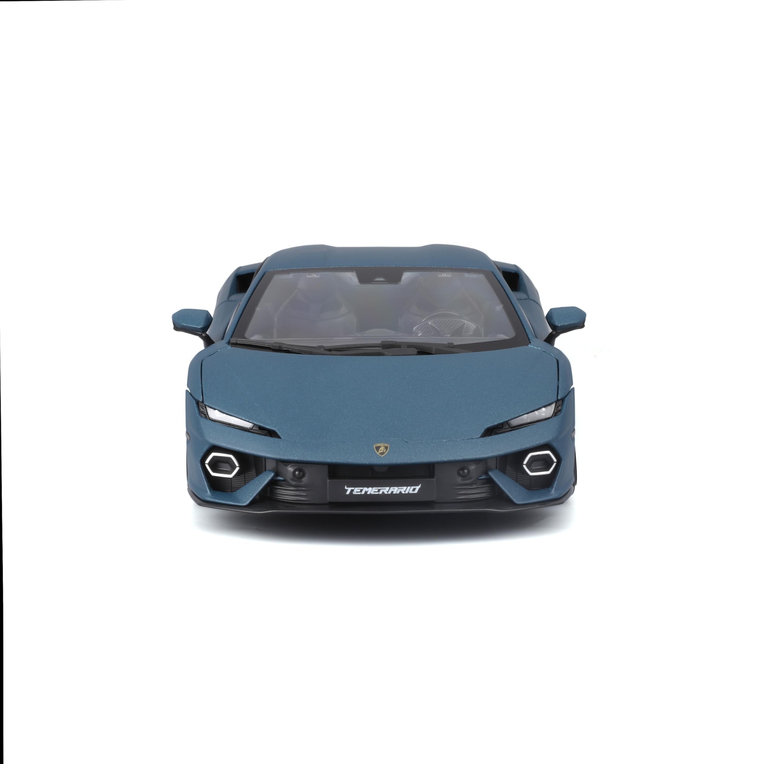 Bburago - Lamborghini Temerario, Coche Diecast a Escala 1:18, Réplica Detallada del Primer Superdeportivo Lamborghini, 4 Aperturas, Licencia Oficial, Edad Recomendada 3+ Años