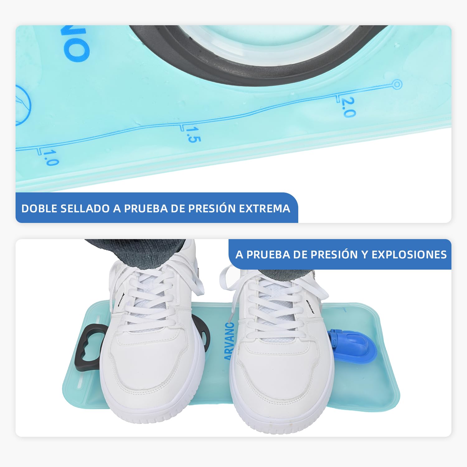 Bolsa de Hidratación, Bolsa de Agua 2L sin BPA para Mochila Vejiga de Hidratación para Correr Ciclismo Esquí Senderismo