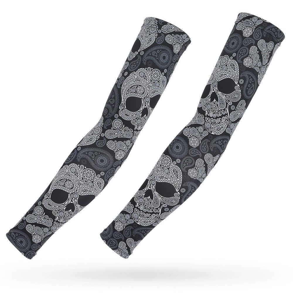 M-YOUNG UV Sun Sleeves for Men & Women Compression, Cooling Arm Sleeve with UPF 50 Protection Golf,Unique Tattoo Sleeve Gift