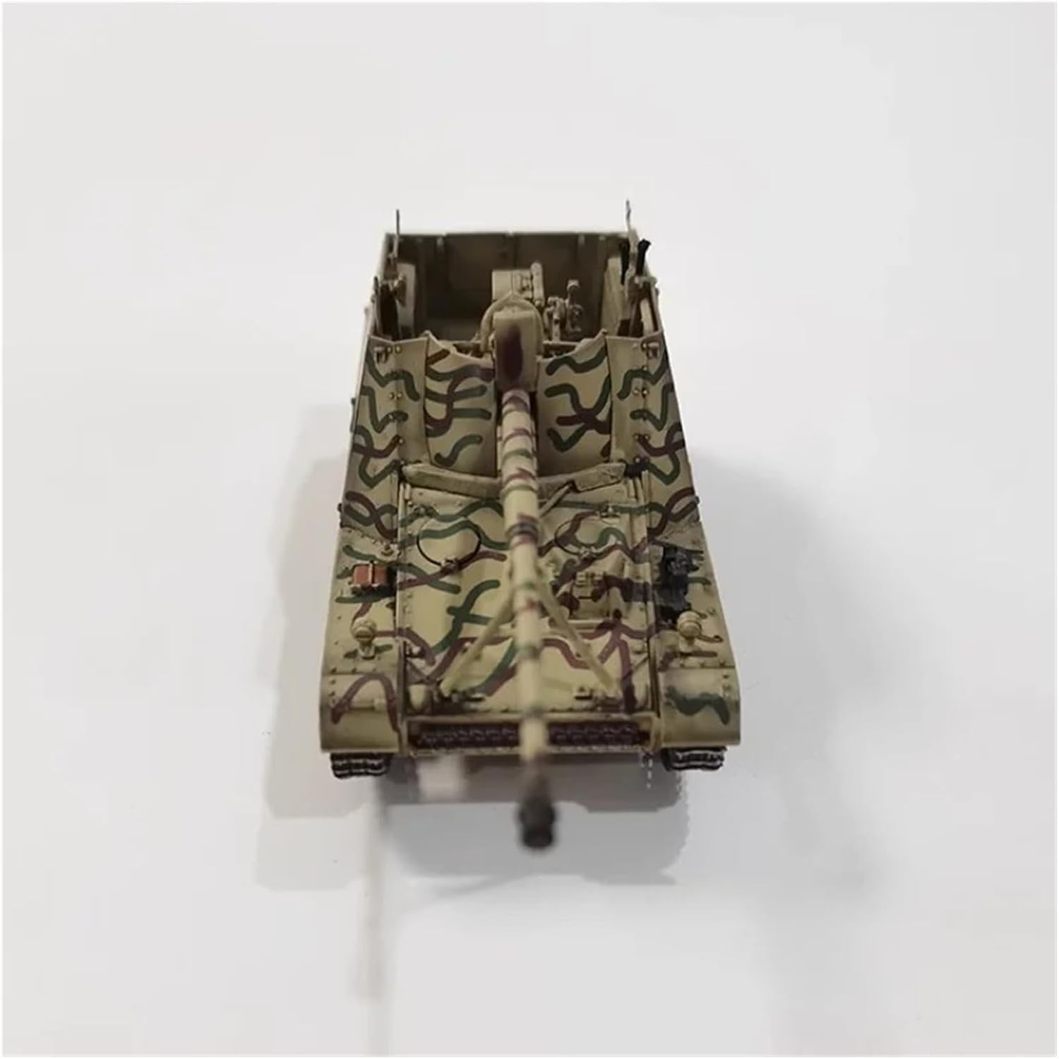 Realistic Tank 1:72 Scale for Rhinoceros Anti-Tank Gun Model Kit Static Die Casting Collectible Ornaments Static Tank Model