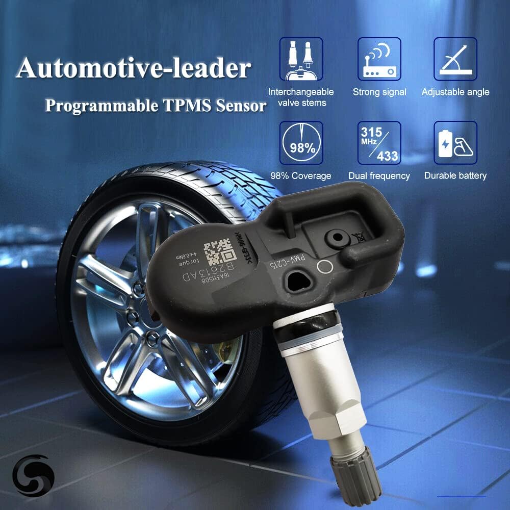 4Pcs PMV-C215 42607-48020 TPMS Sensor 433MHz Tire Pressure Sensor Replacement Toyota Camry C-HR Land Cruiser LS500h LX570 LX570H RX450h 42607F4020