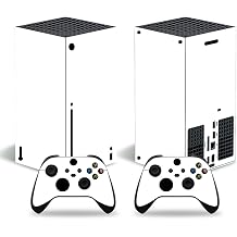 Skin Sticker for Xbox Series X, Video Game Protective Vinyl Decal Wrap Cover Compatible with Console and Controller White