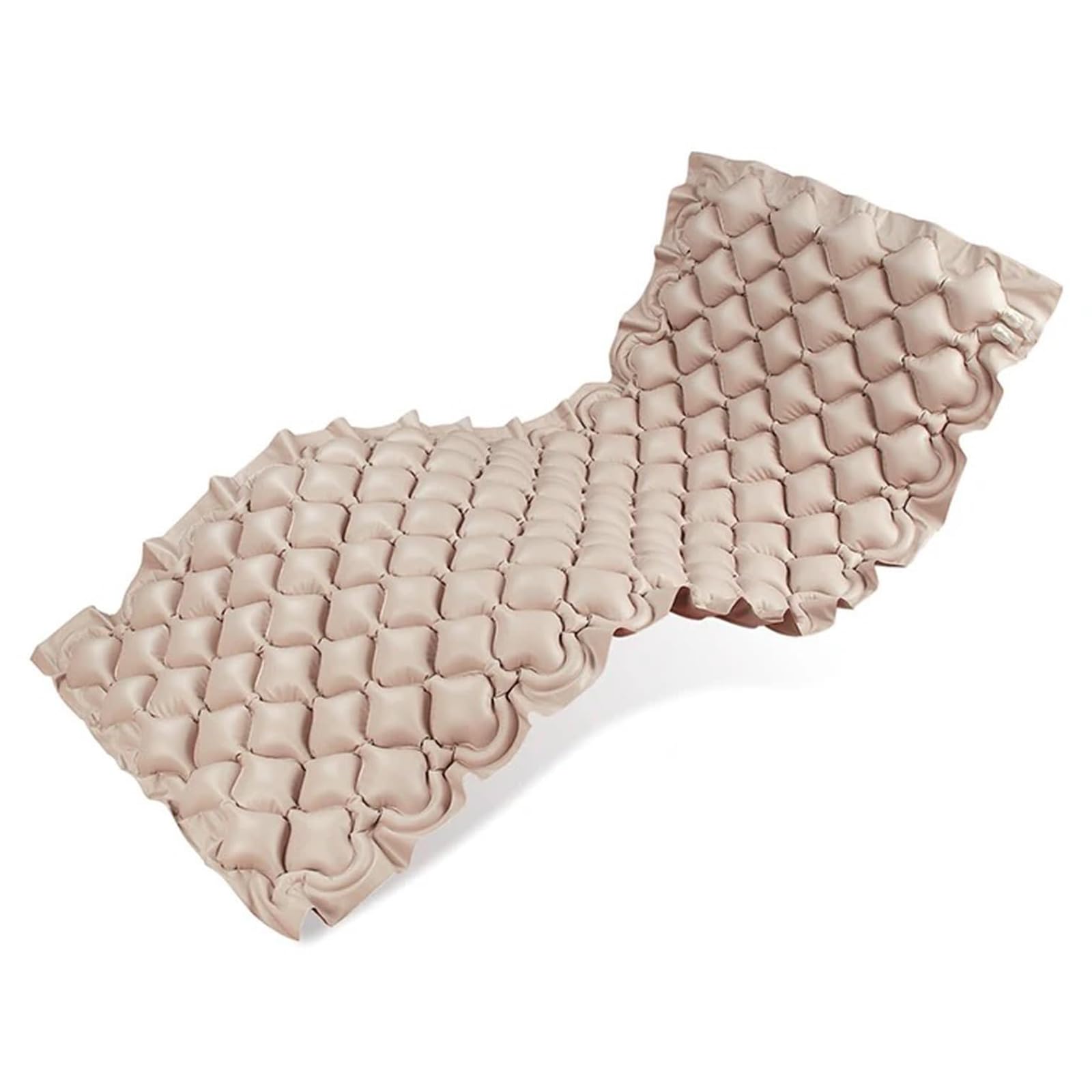 Almohadilla ColchóN PresióN Aire Alterna con Bomba Silenciosa, Soporte hasta 297 Libras, Almohadilla CojíN Impermeable para Aliviar PresióN úLceras, ColchóN PresióN Aire Ajustable,Beige