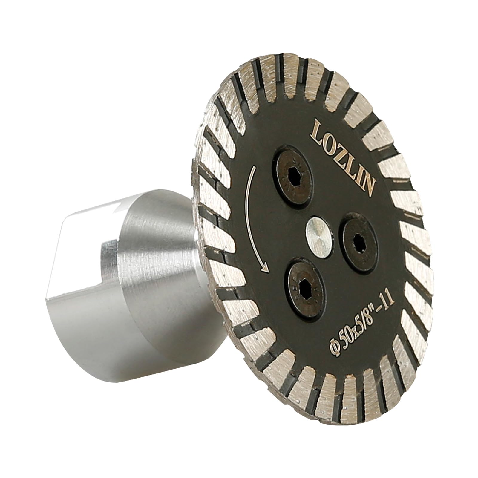 50mm Diamond Saw Blade (5/8-11 Arbor) with Removable Flange - Engraving & Grinding Disc for Granite, Marble, Stone, Concrete - Compact Carving Tool