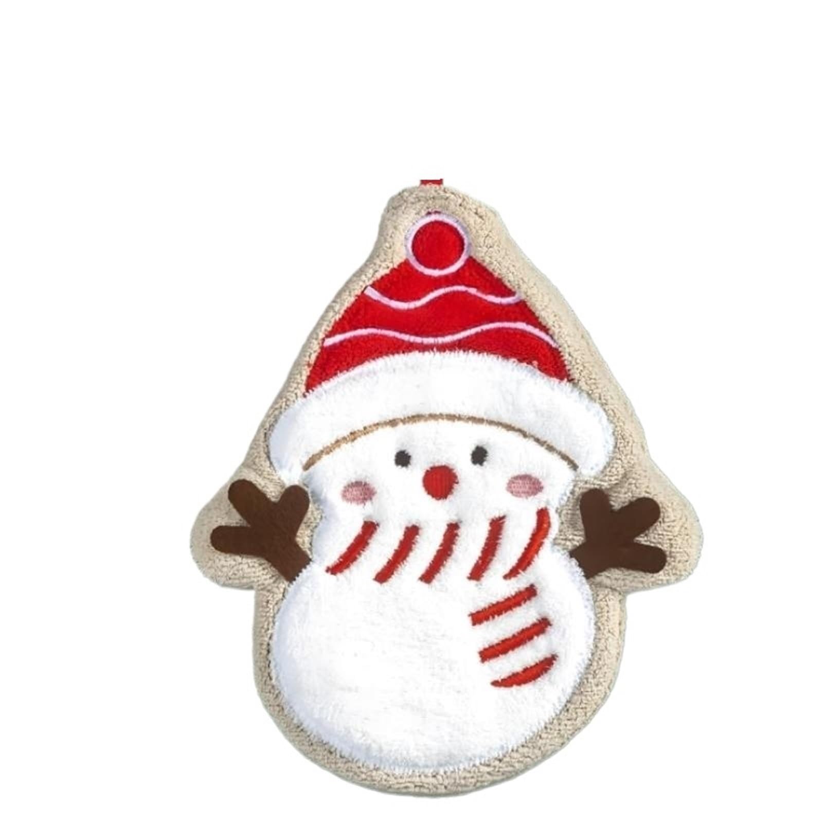 PPdingding 2pcs Snowman Design Hand Towels - Absorbent Kitchen Cleaning Cloths for Quick Drying and Bathroom Use(Color3)