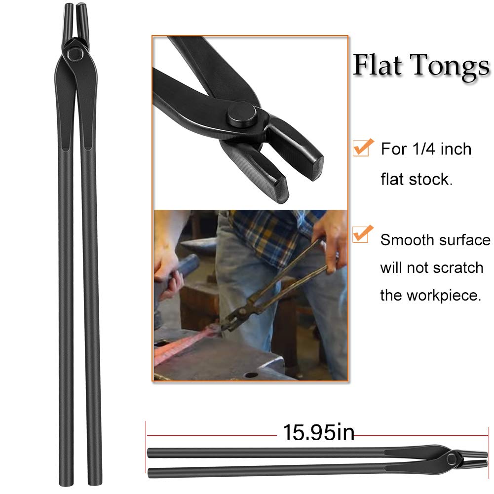 Knife Making Tongs Set Bladesmith Blacksmith Knife Tong Anvil Vise