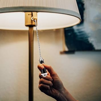 8cm Light Pull Chain Extension with 85cm Ball Chain Black