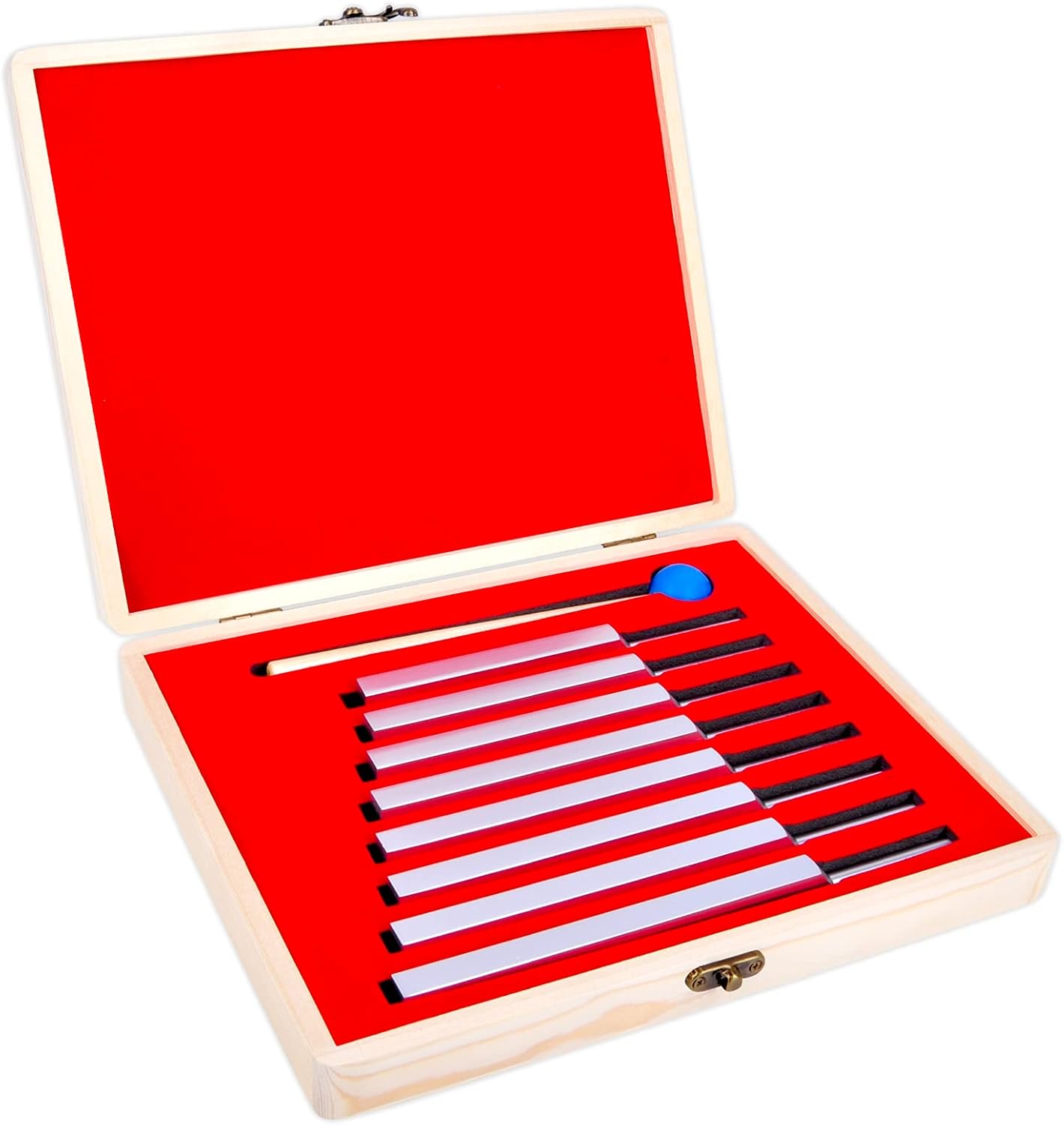 EASTROCK Tuning Fork Set with Silicone Hammer Clinical Grade Nerve Sensory for Perfect Healing (8SET)