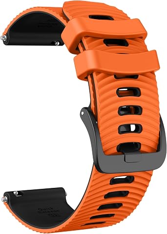 ISABAKE 22mm Silicone Watch Strap for Garmin Venu 2 3 45mm/Vivoactive 4