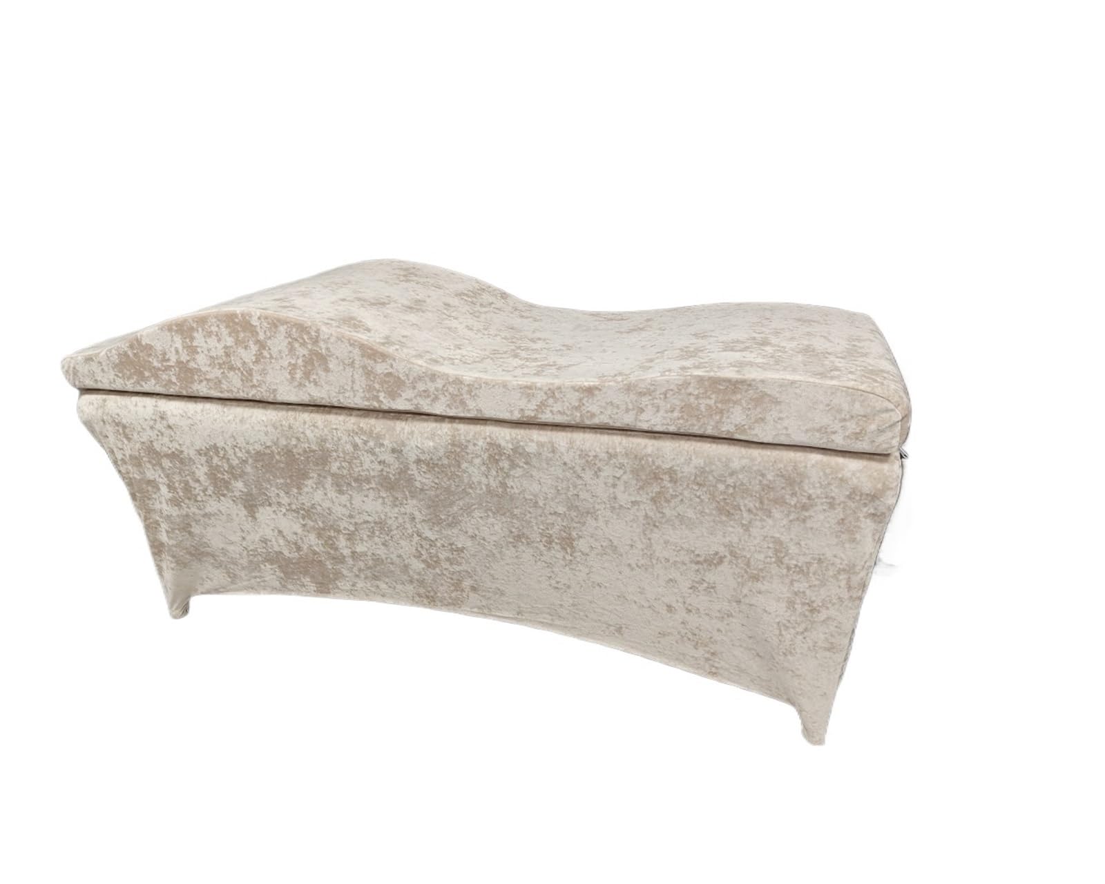 Curved Mattress Bed Topper Beauty Salon Curved Extension Lash Bed Topper Velvet Massage Table Eyelash Mattress for 180 * 60cm(Brown set)