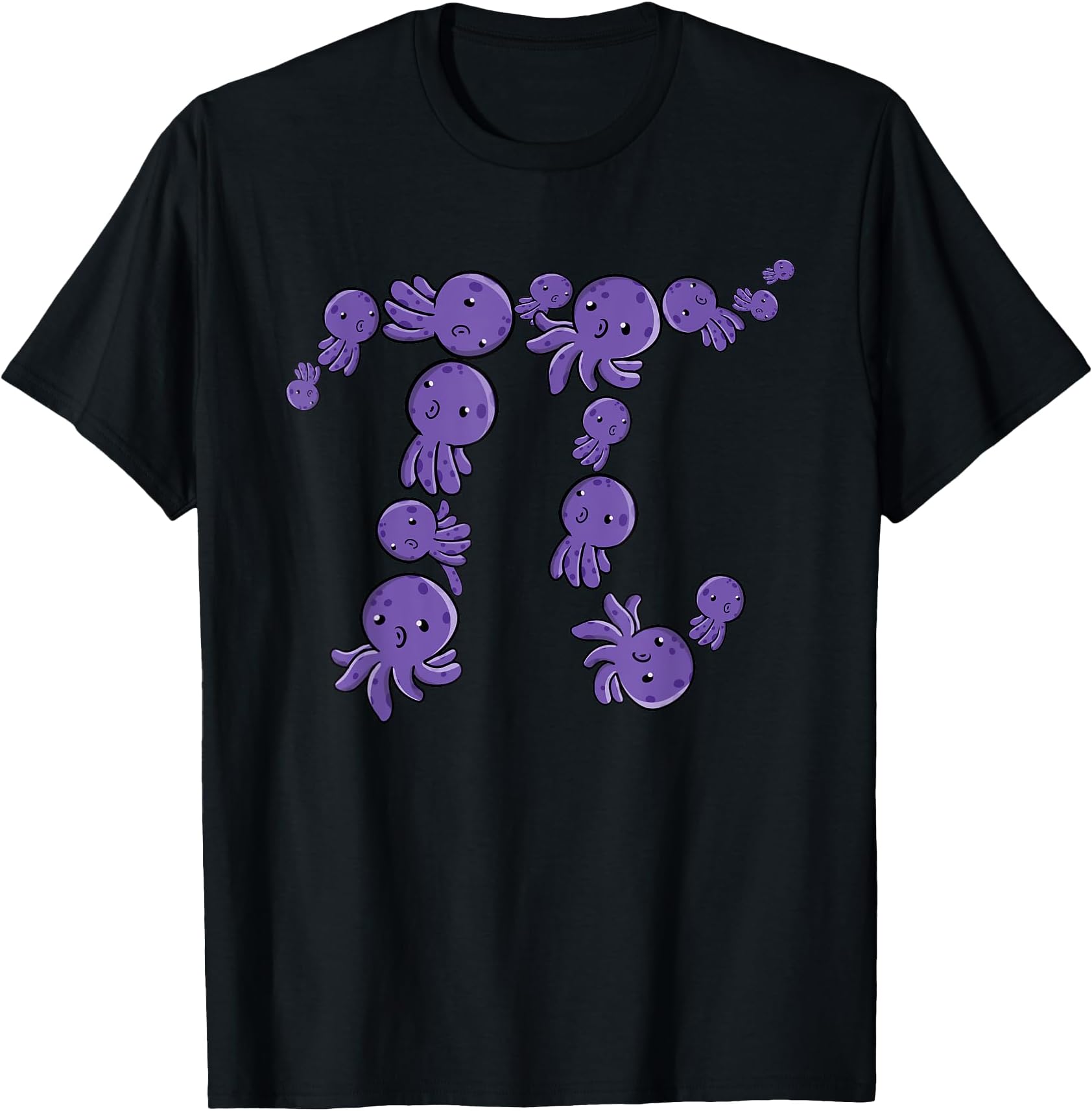 Pi Day Funny Octopi Octopus Sea Life Pi Symbol Math T-Shirt