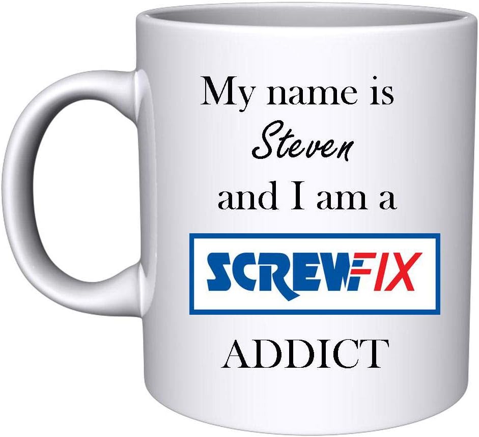 SMB NoveltiesPersonalised Screwfix Addict Mug