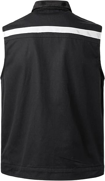 Tool Vest for Men Electrician Reflective Work Vest Carpenters Multi-Pockets Safety Vests
