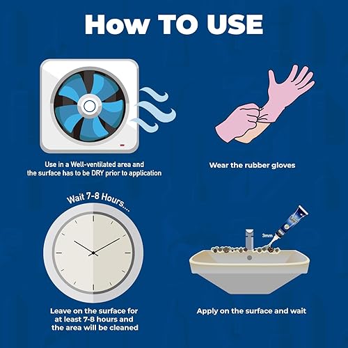 Miniatura 4 de Skylarlife - Azulejos y selladores para el hogar, gel blanqueador de manchas de goma para aplicar en calafateo de silicona para baño, cocina