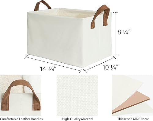 Miniatura 2 de StorageWorks Contenedores de almacenamiento para estantes y contenedores de almacenamiento estrechos, cestas pequeñas para organizar