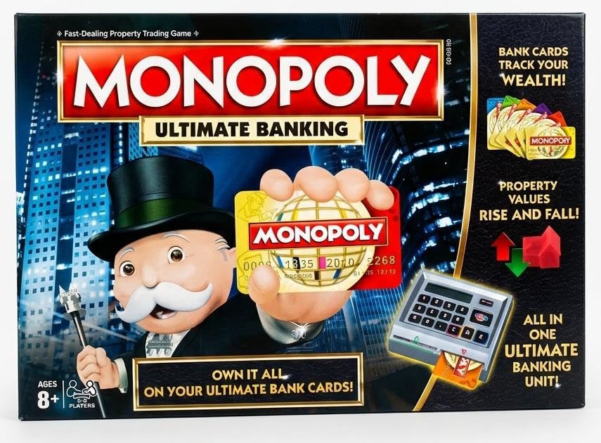 Monopoly Ultimate Banking Board Game – Electronic Banking Edition with Card Swiping Machine – Family Strategy Trading Game – Cashless Property Game for Kids & Adults – 2-4 Players-image-16