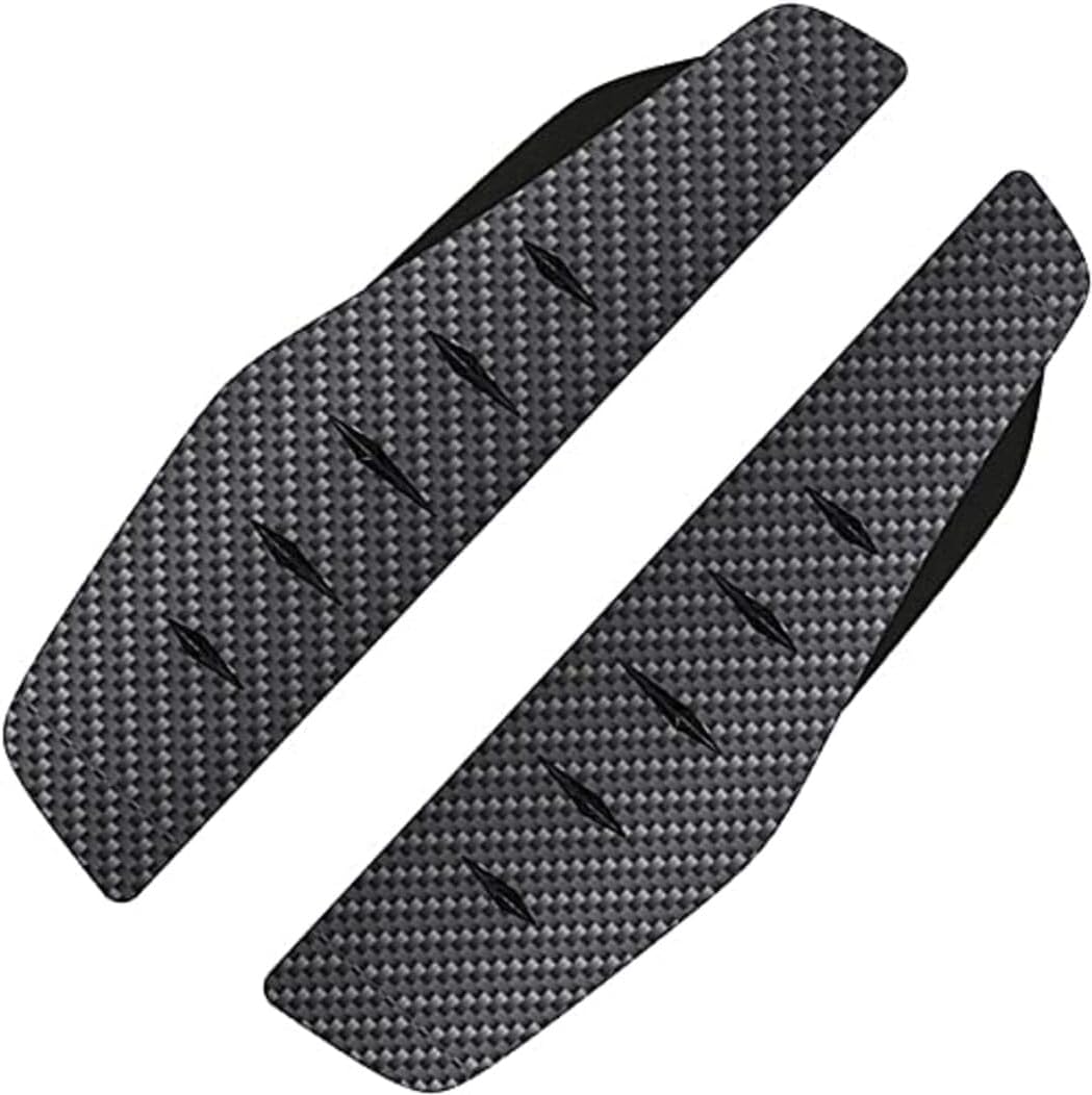SUKICHI 2 Pcs Rain Guard | Carbon Fiber Texture | Car Rear View Side Mirror Rain Eyebrow Guard | Compatible with All Car's & SUV's