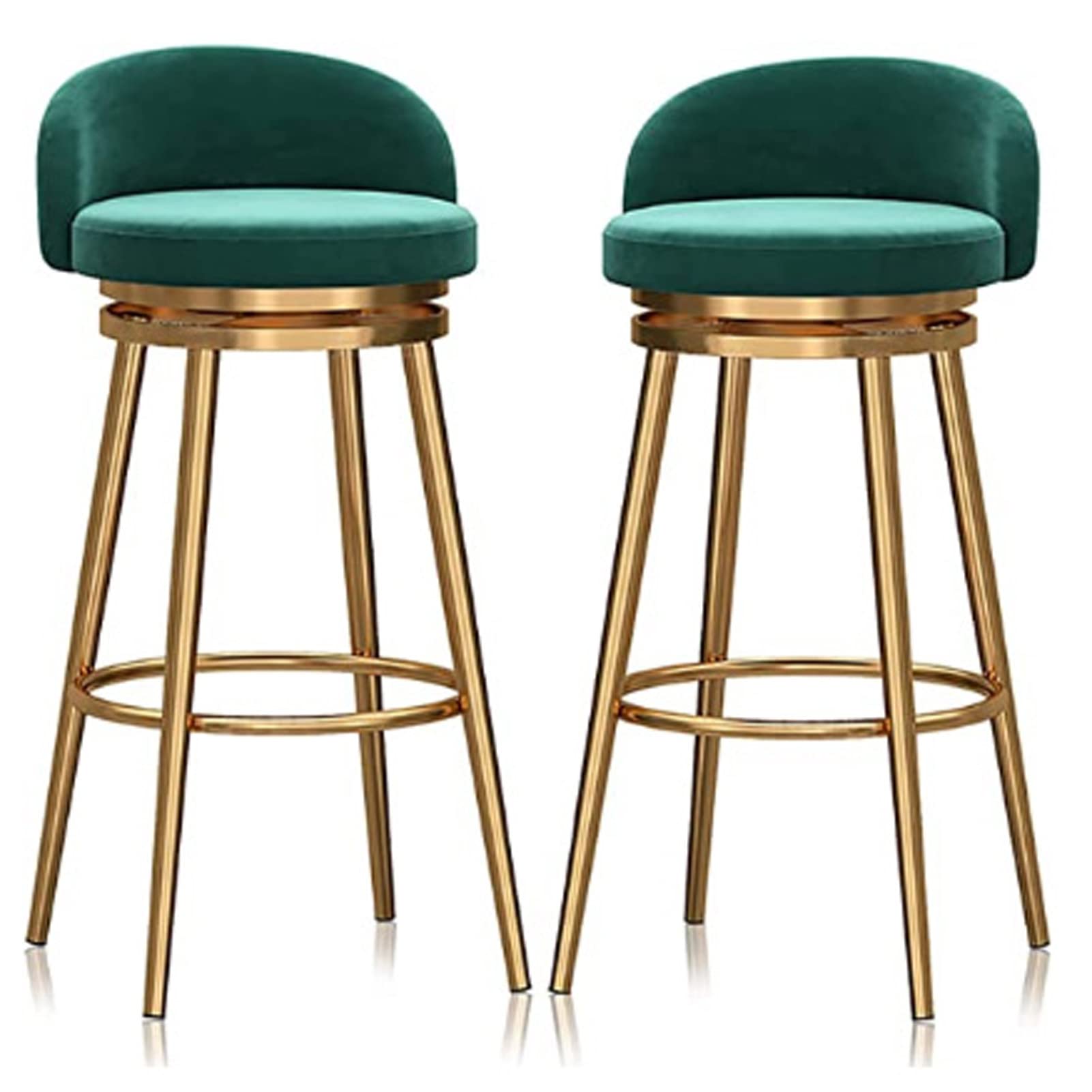 Chaises de bar de cuisine lot de 2 tabourets de bistrot avec repose-pieds contre le mal de dos