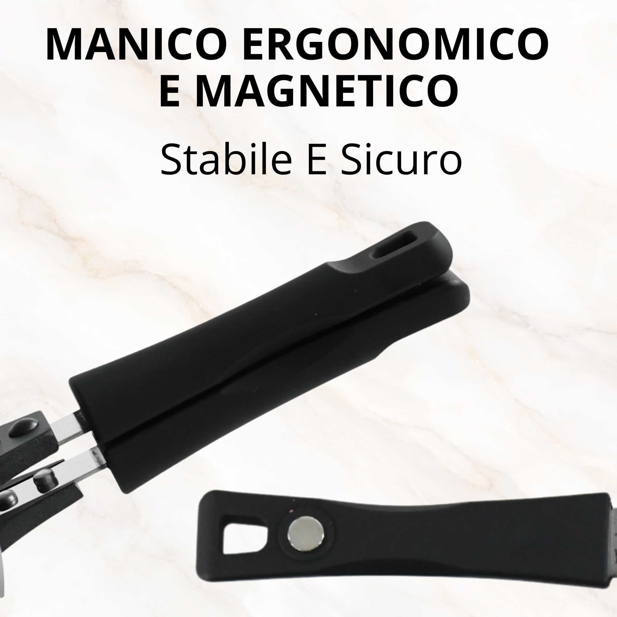 Stone&Stone Doppia Griglia Bistecchiera Rettangolare 32 x 25 cm, Padella Fornetto Antiaderente Ceramica Tedesco, 2 Piastre Separabili, Induzione Gas, Chiusura Ermetica, con Pinza, Senza PFAS PTFE PFOA