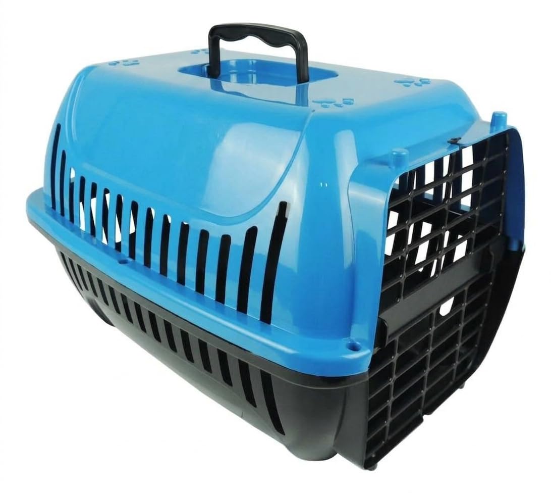 Caixa de Transporte para Cães e Gatos N3 Azul