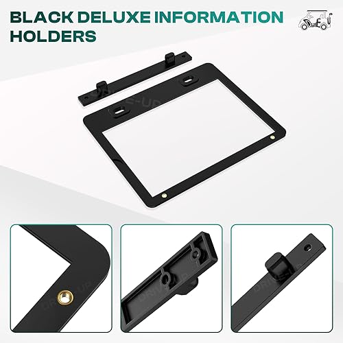 Miniatura 3 de Drive-up Carrito de golf Negro Deluxe Mensaje Titular para Club Car Modelos 101808302