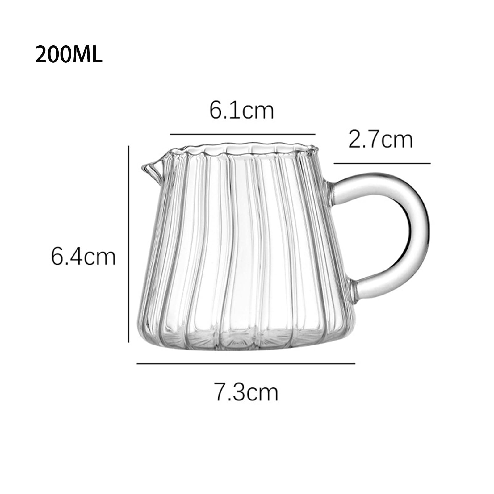 Set di zuccheriera e lattiera in vetro, trasparente con coperchio e brocca per panna, brocca per latte, zucchero, caffè, set da portata per casa, latte, caffè