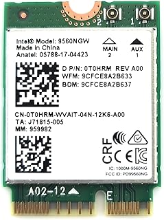 Intel Wireless-AC 9560, M.2 2230, 2X2 Ac+Bt, Gigabit, No Vpro (9560.NGWG.NV)