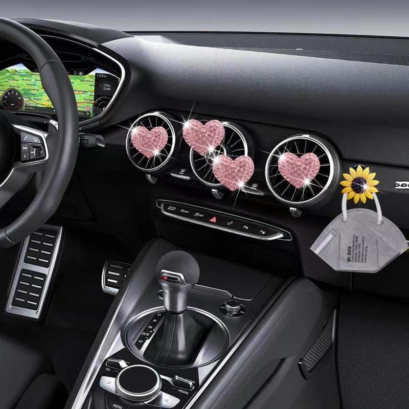 Clip Bocchetta Aria A Forma Di Cuore - Decorazione Auto Con