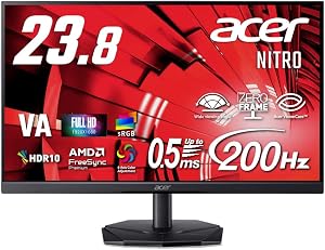 Acer Nitro KG241YX3bmipx 23.8インチ フルHD 200Hzゲーミングモニター