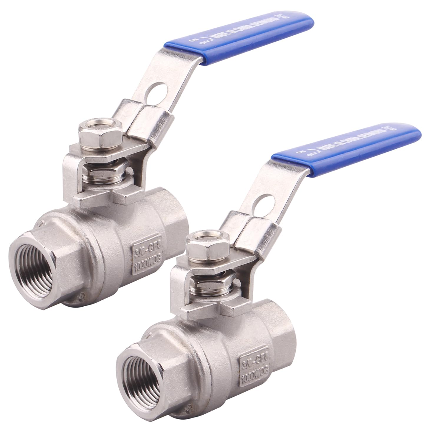 Robinet à boisseau sphérique inox 304 Dernord | Vanne 2 pièces robuste 9.5mm NPT