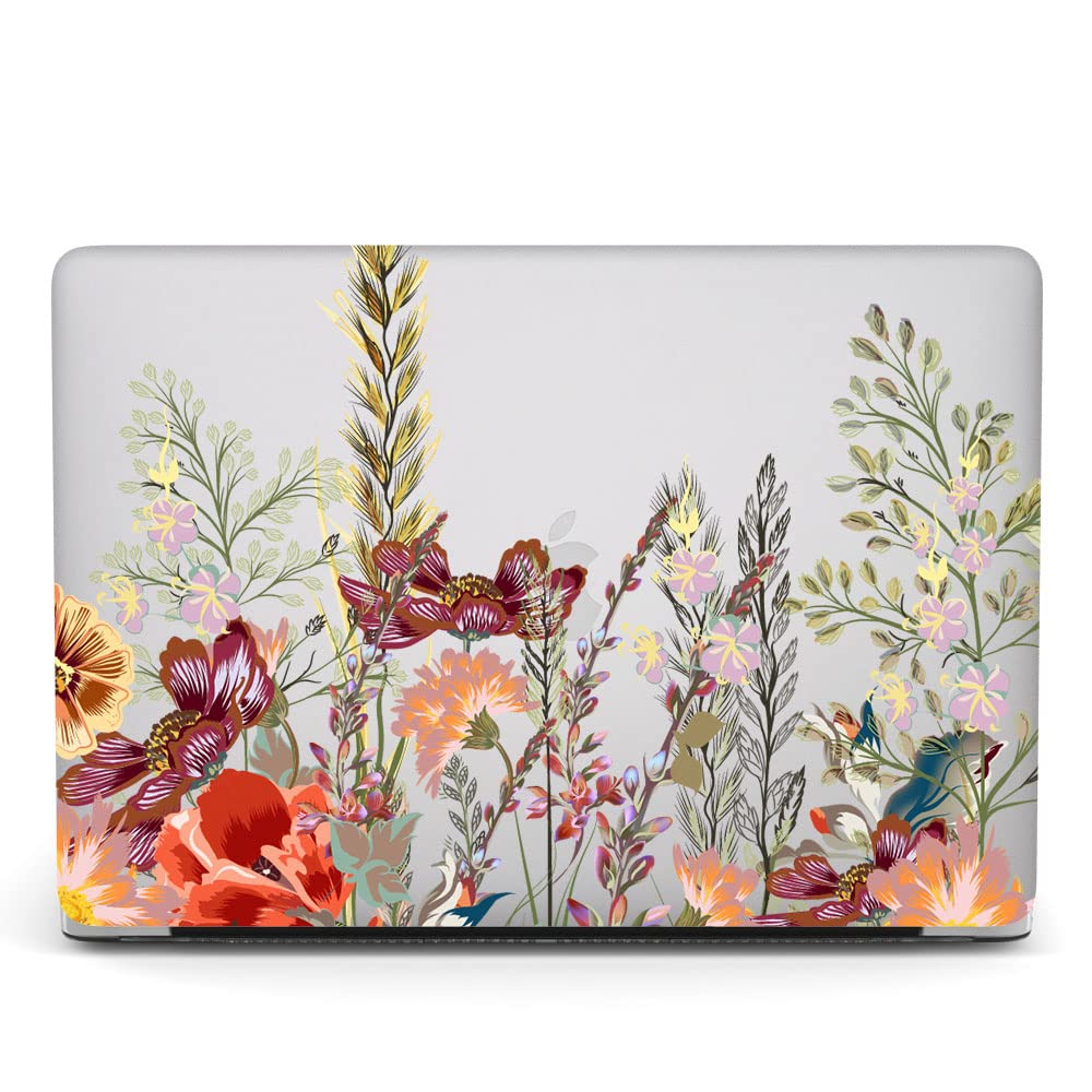 Case Compatible with MacBook Pro 15 inch 2019 2018 2017 2016 Release A1990 A1707 with Touch Bar, Plastic Hard Shell Laptop Case Cover & Keyboard Protector - Flower - 3
