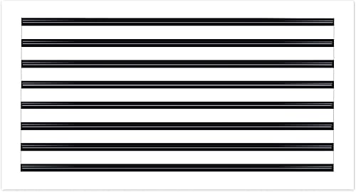 Cubierta de ventilación de CA moderna de 30 x 16 pulgadas, ventilación blanca decorativa, difusor de ranura lineal estándar, rejilla de registro disponible en Yaxa Colombia