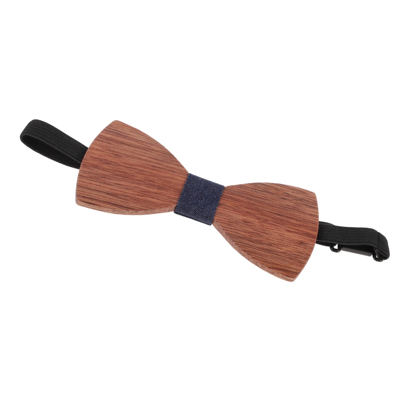 BESPORTBLE Novelty Bow Tie Wooden Design for Decorative Bow Decor Comfortable Fit Wedding Party Accessory