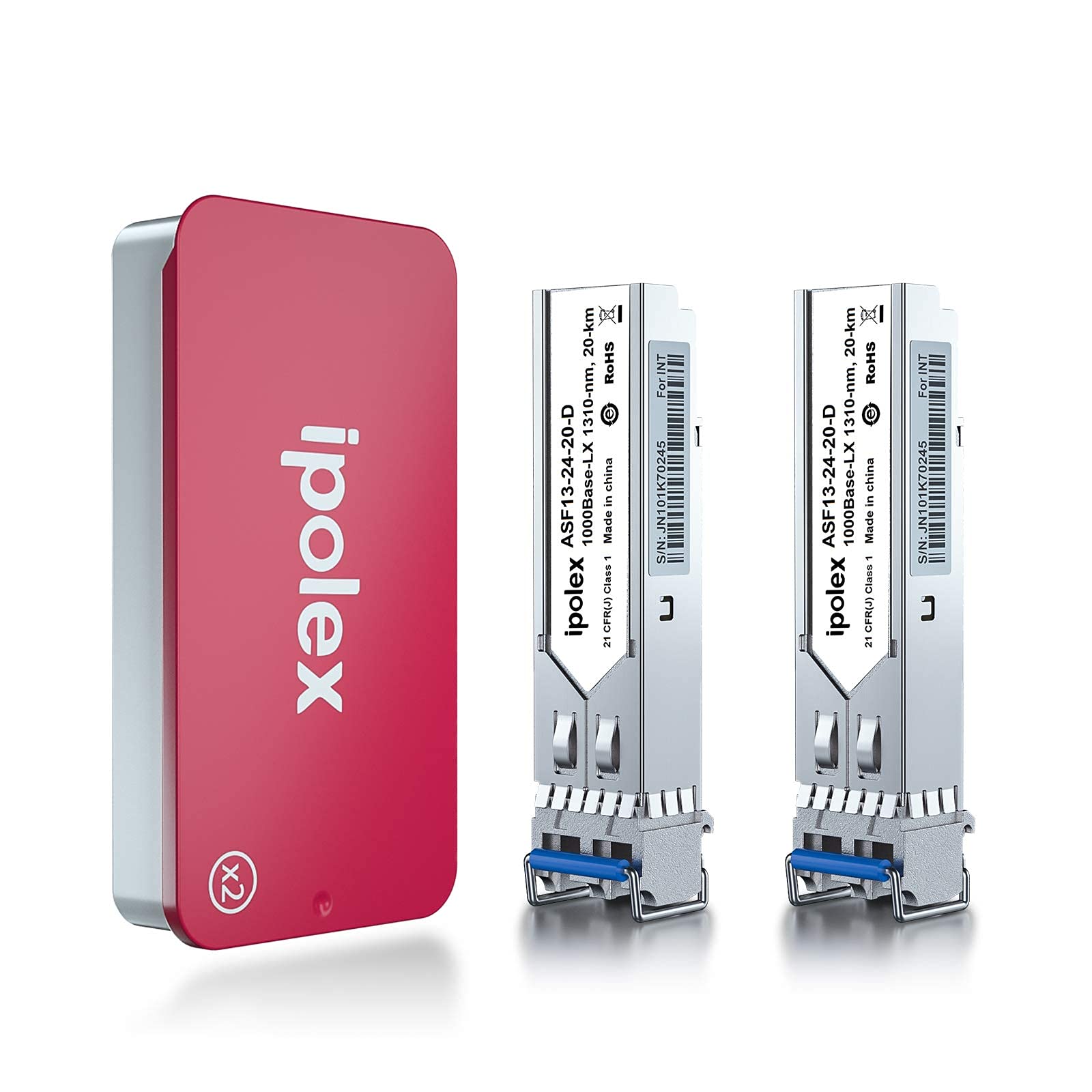 Amazon.co.jp: ipolex 2個入り 1000Base-LX/LH 1.25G SFPモジュール