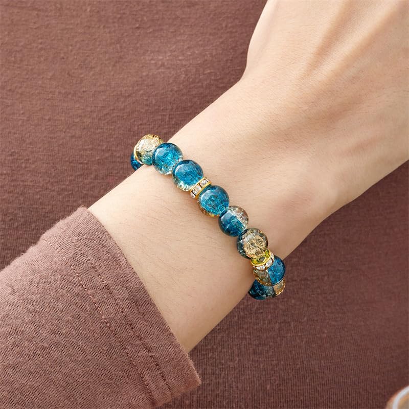 Beaded Stretch Bracelets for Women Men Healing Crystal Stone Bracelet Bead Adjustable Unisex Gemstones Bracelets 10MM Weave Jewelry Gifts4