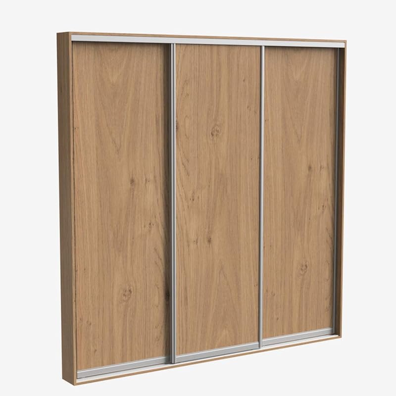 3 sliding wardrobe doors [MADE TO MEASURE] Light Winchester Oak