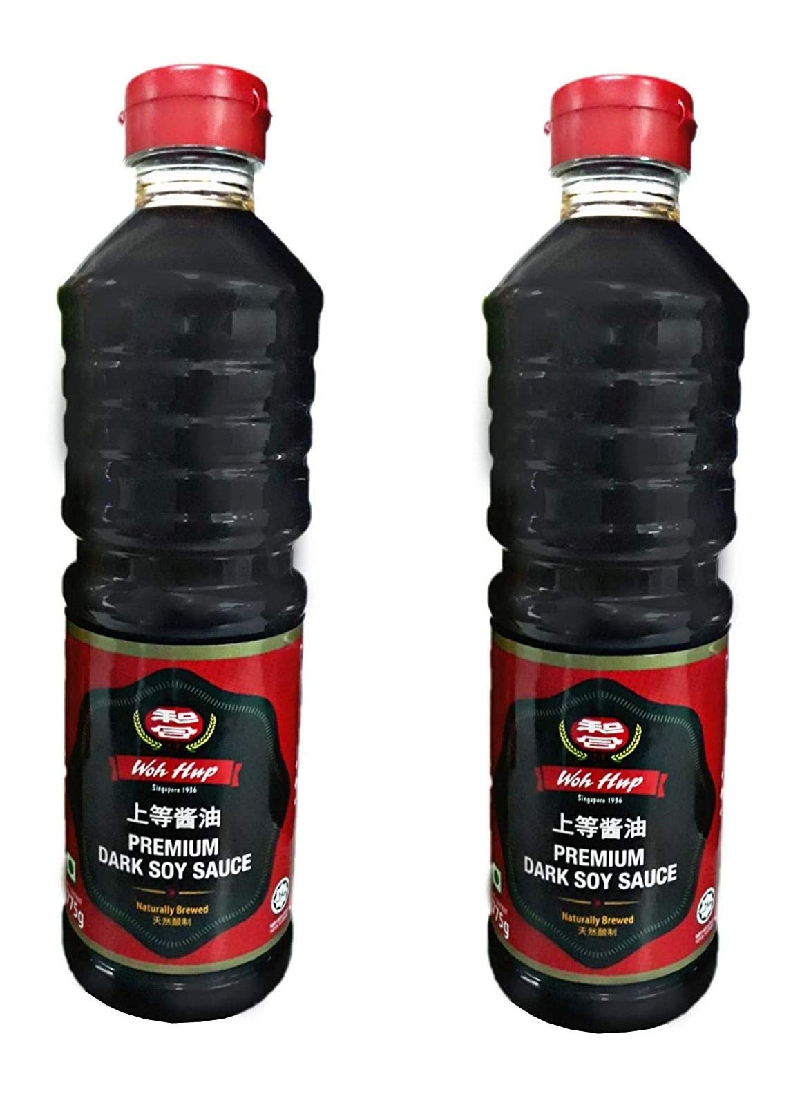 Woh Hup Premium Naturally Brewed Dark Soy Sauce (Imported), 775g (Pack Of 2)