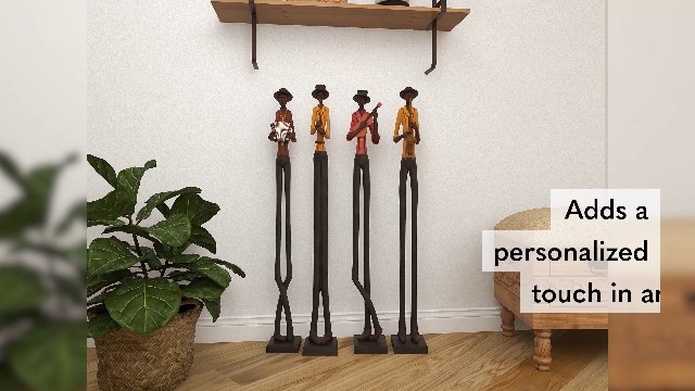 Amazon.com: Deco 79 Polystone Musician Decorative Sculpture Tall