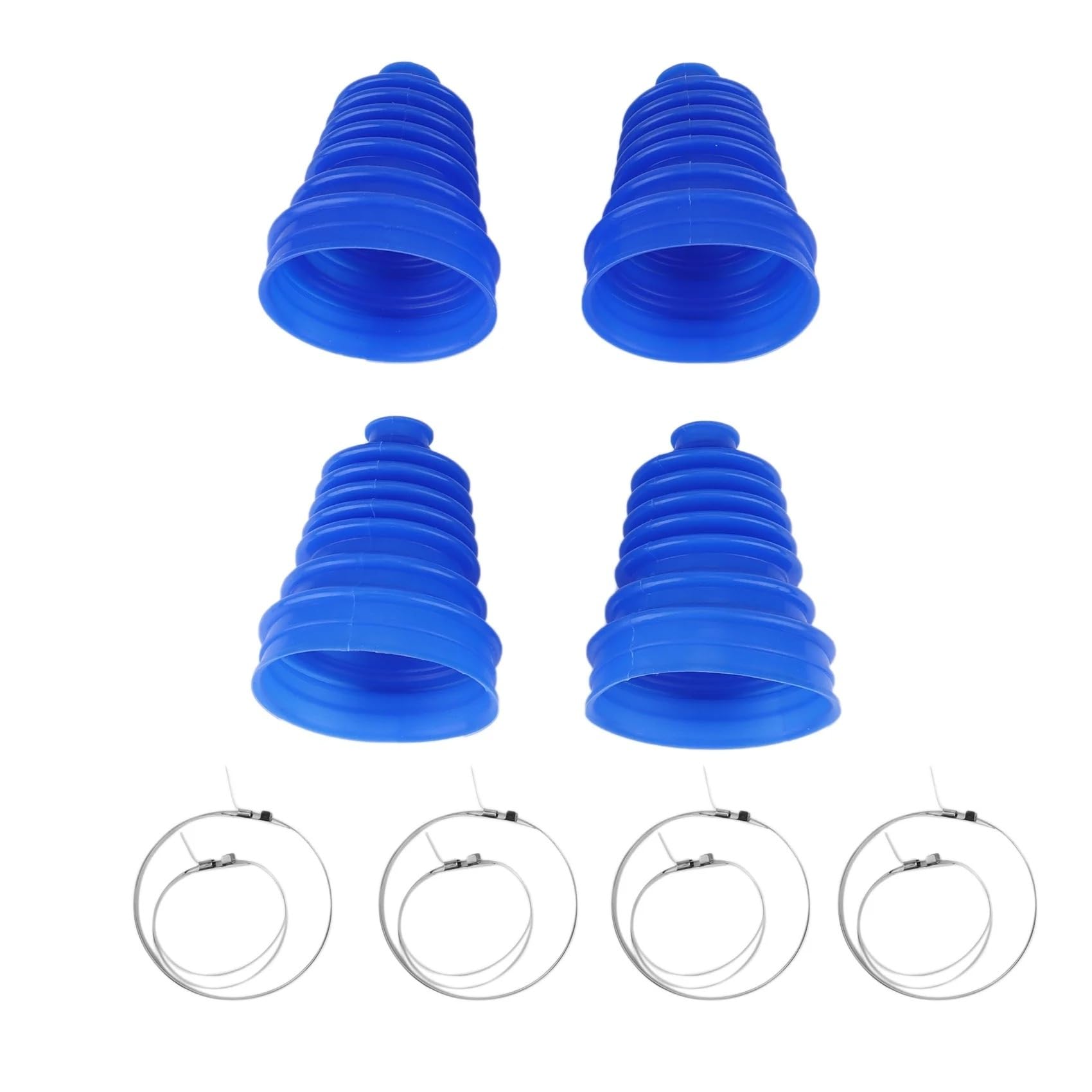 Denture Extérieure Arbre Cardan Lot De 4 Cache-poussière Universels En Silicone Pour Voiture À Vitesse Constante Avec Boule Ronde Et Connecteur Voie Soufflet Cardan